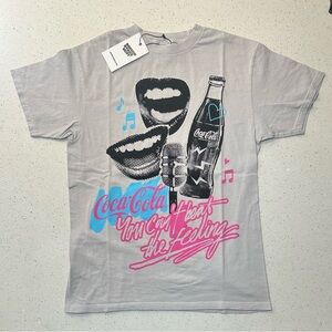 New! Coca-Cola lips graphic t-shirt - oversized small NWT